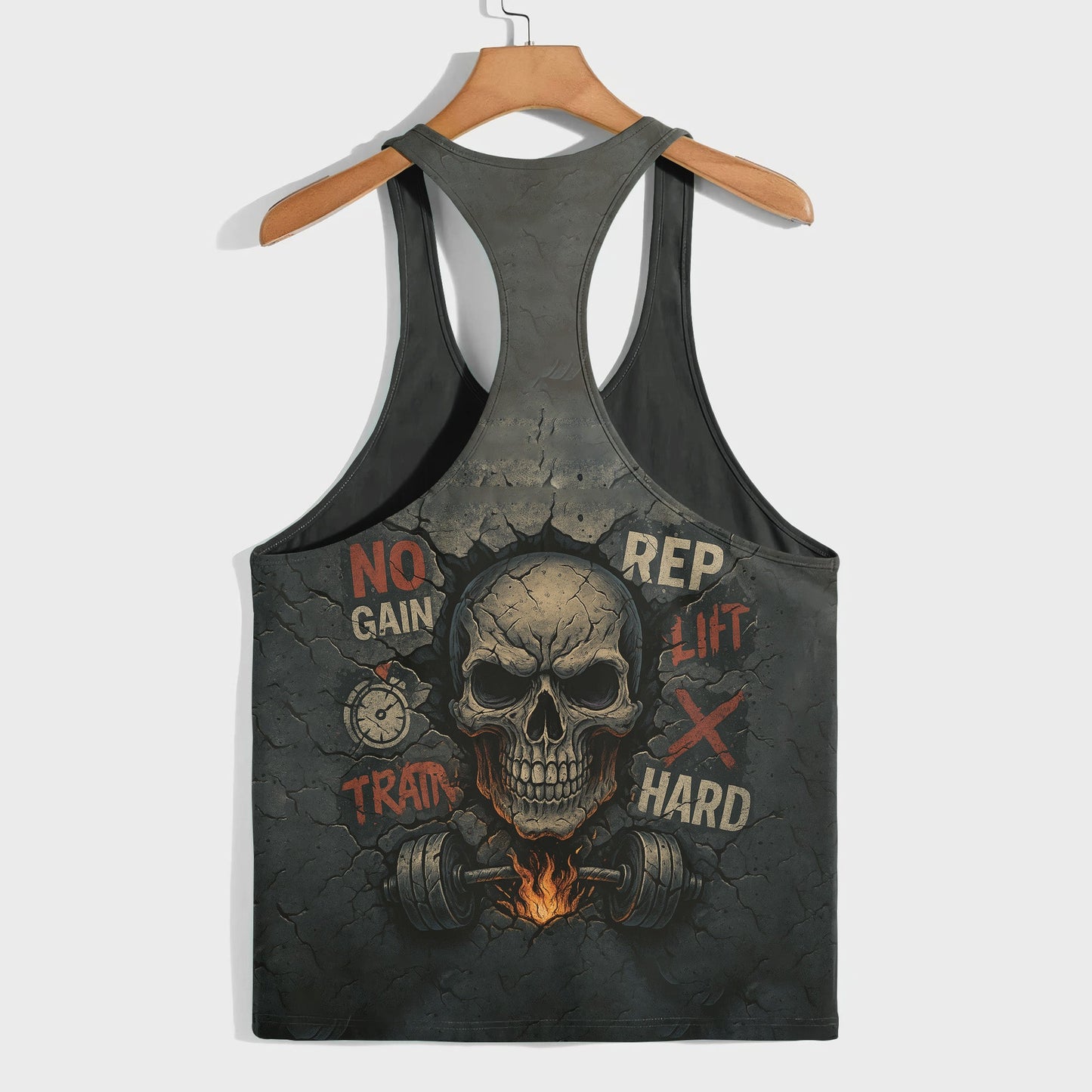 Skull 3D Racerback Tank Top- TT02474