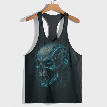 Skull 3D Racerback Tank Top- TT02477