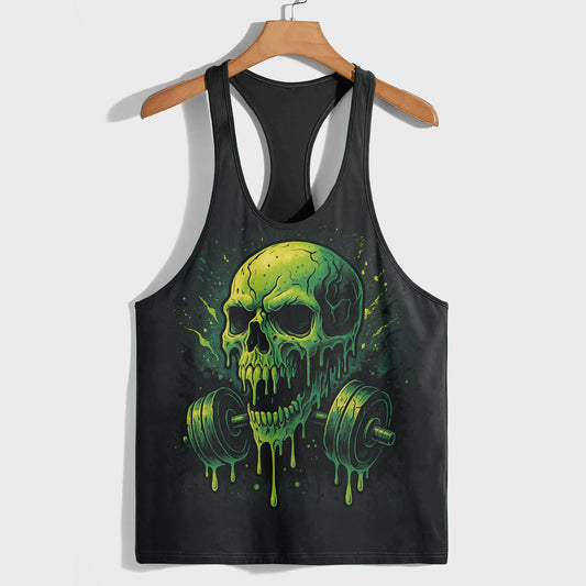 Skull 3D Racerback Tank Top- TT02480