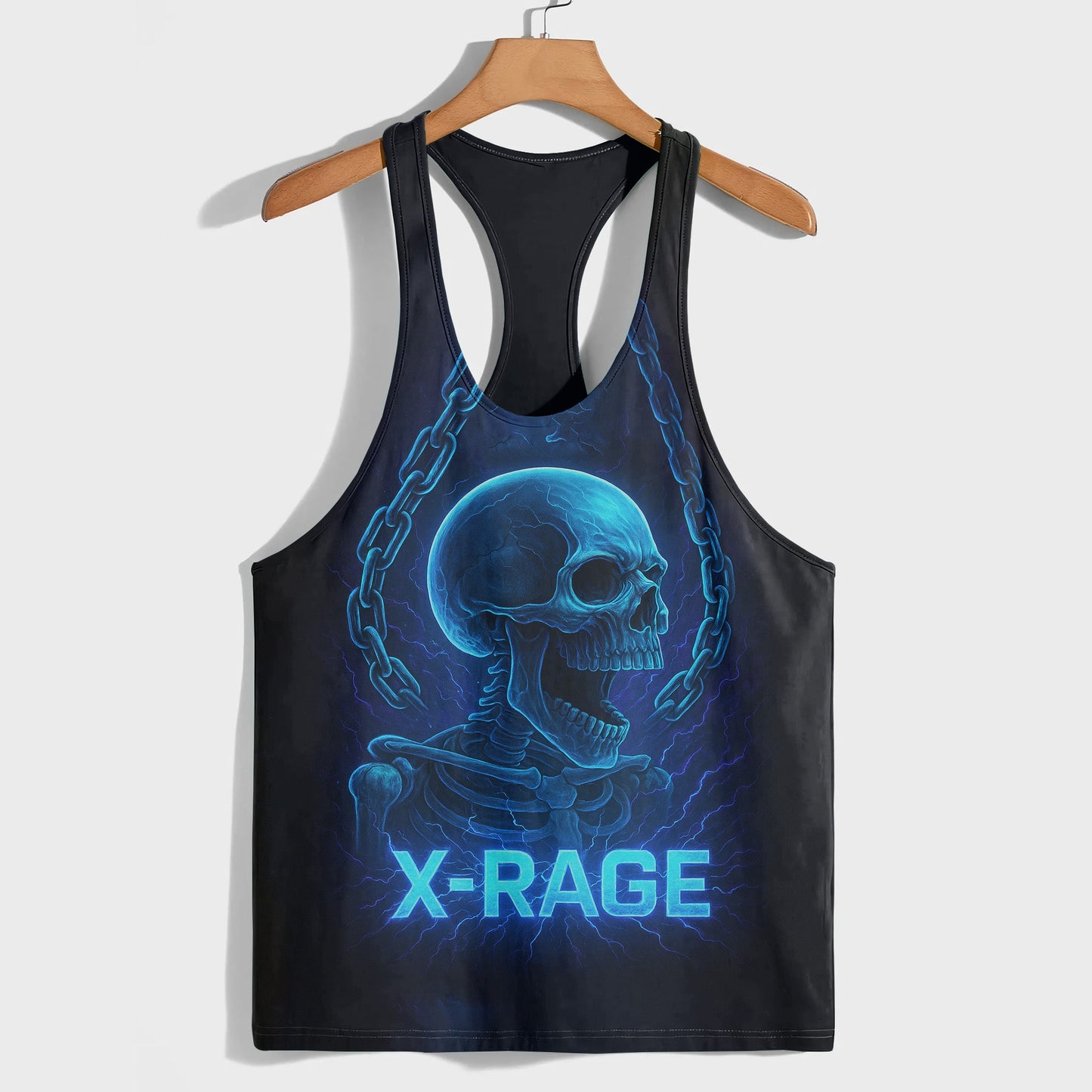 Skull 3D Racerback Tank Top- TT02481