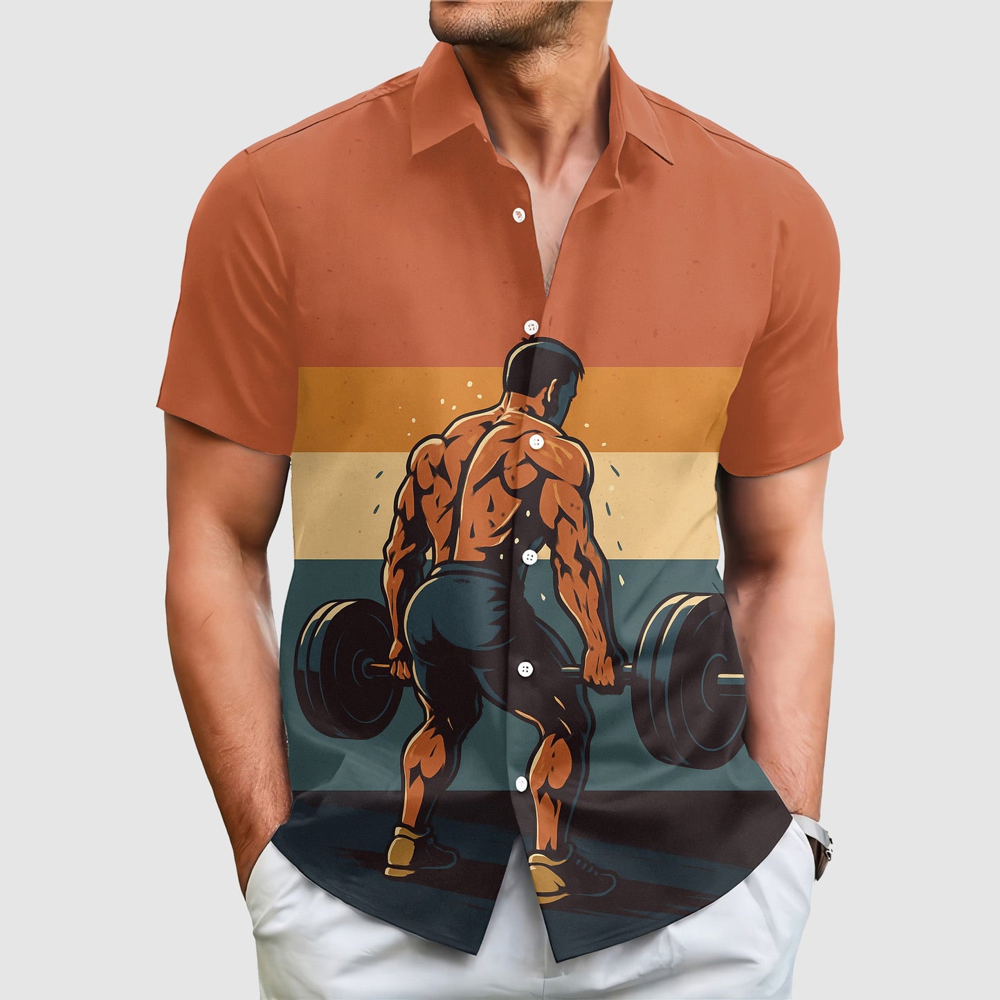 GymPro Short Sleeve Button Shirt- TT02543