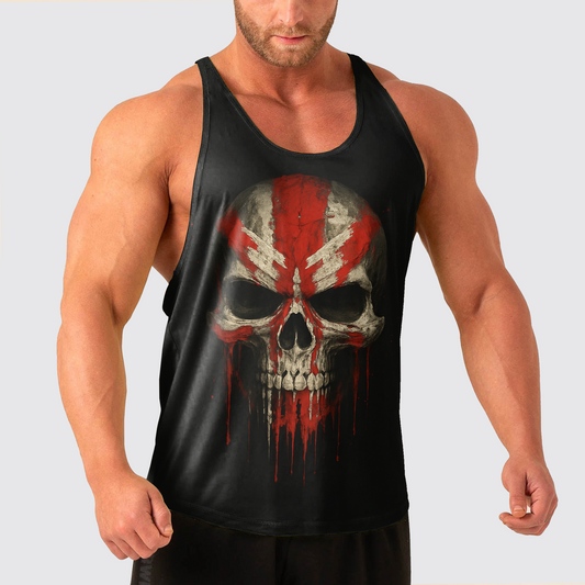 Skull Power Training Tank Top for Men- TT02568