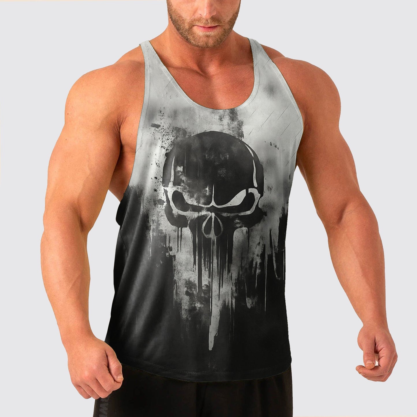 Skull Power Training Tank Top for Men- TT02583