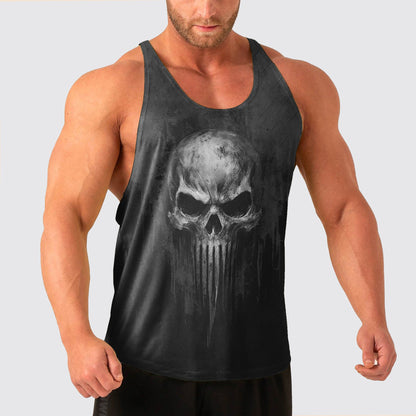 Skull Power Training Tank Top for Men- TT02585