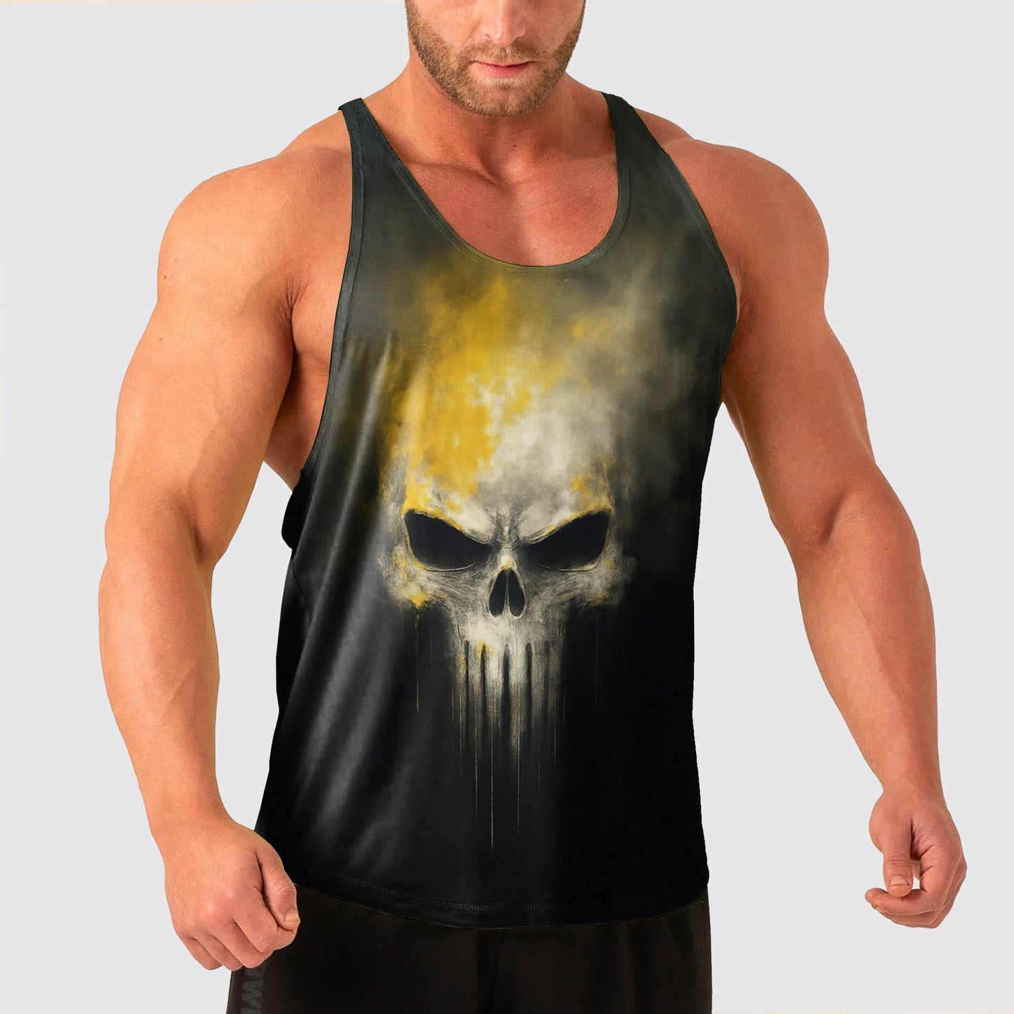Skull Power Training Tank Top for Men- TT02586