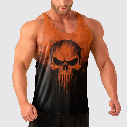 Skull Power Training Tank Top for Men- TT02588