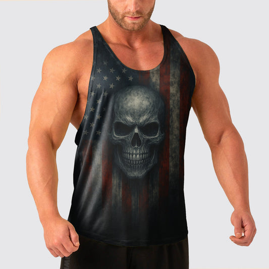 Skull Power Training Tank Top for Men- TT02595