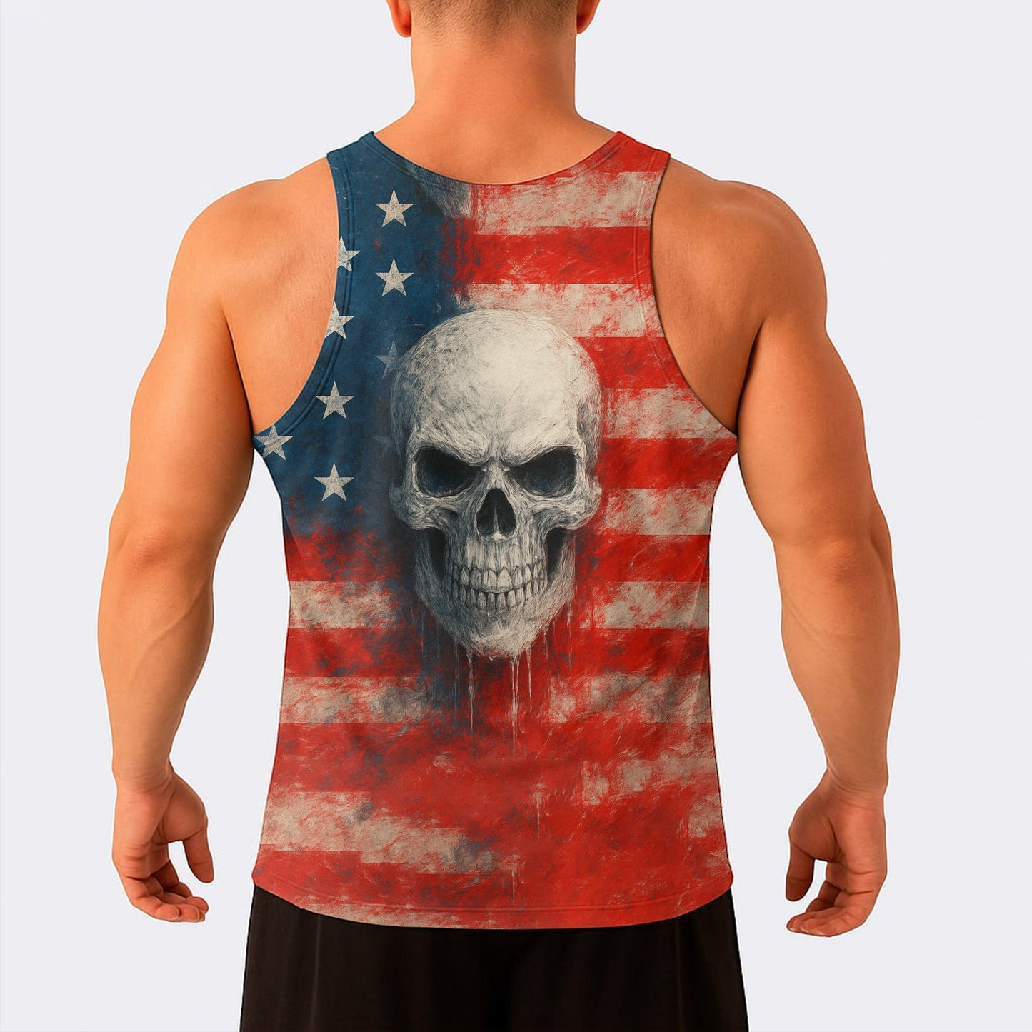 Skull Power Training Tank Top for Men- TT02596
