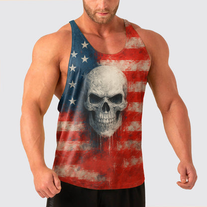 Skull Power Training Tank Top for Men- TT02596