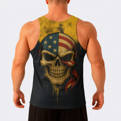 Skull Power Training Tank Top for Men- TT02620