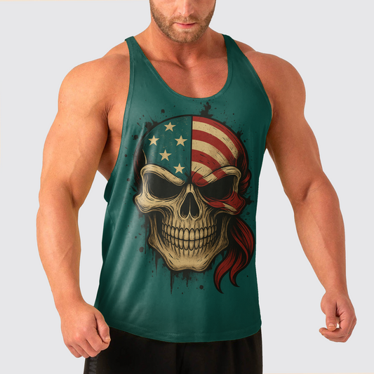 Skull Power Training Tank Top for Men- TT02621