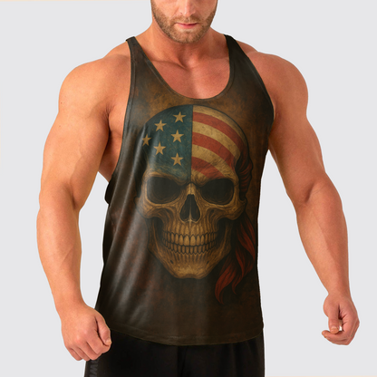 Skull Power Training Tank Top for Men- TT02622