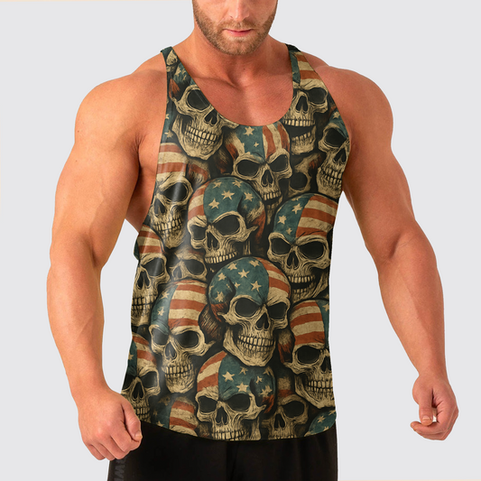 Skull Power Training Tank Top for Men- TT02624