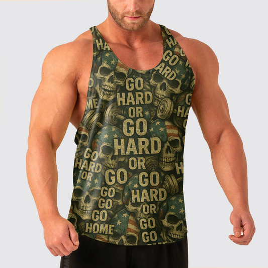 Skull Power Training Tank Top for Men- TT02626