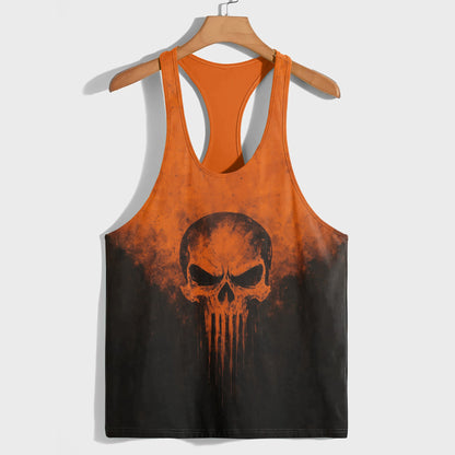 Skull 3D Racerback Tank Top- TT02640