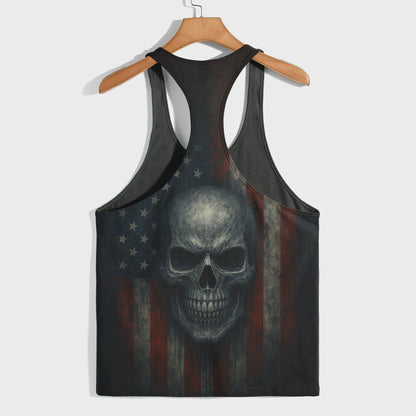 Skull 3D Racerback Tank Top- TT02645