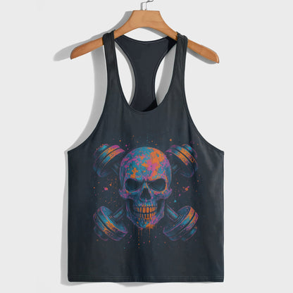 Skull 3D Racerback Tank Top- TT02691