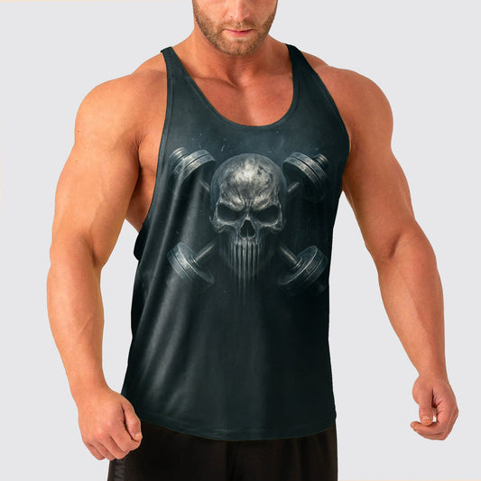 Skull Power Training Tank Top for Men- TT02692