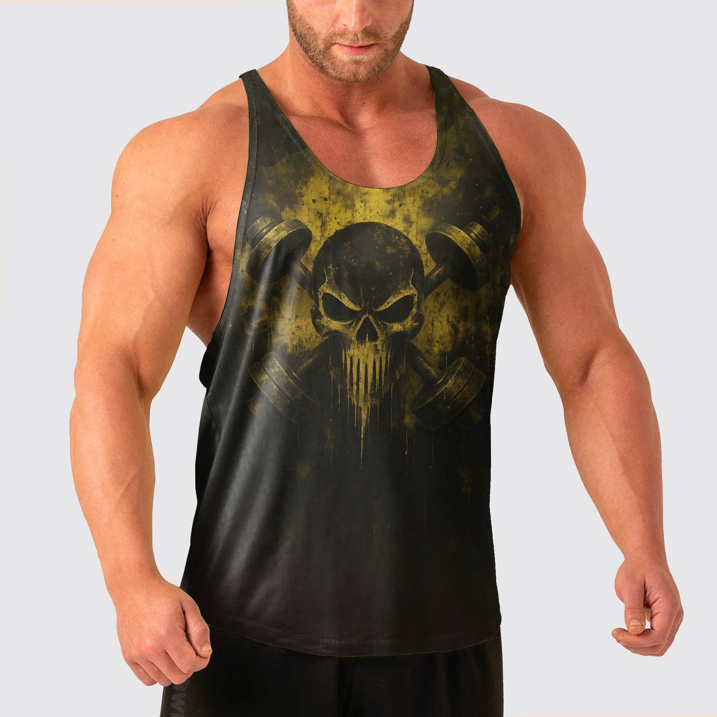 Skull Power Training Tank Top for Men- TT02694