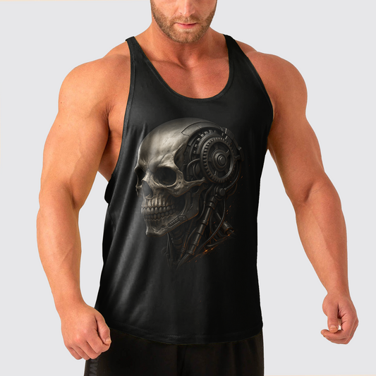 Skull Power Training Tank Top for Men- TT02726