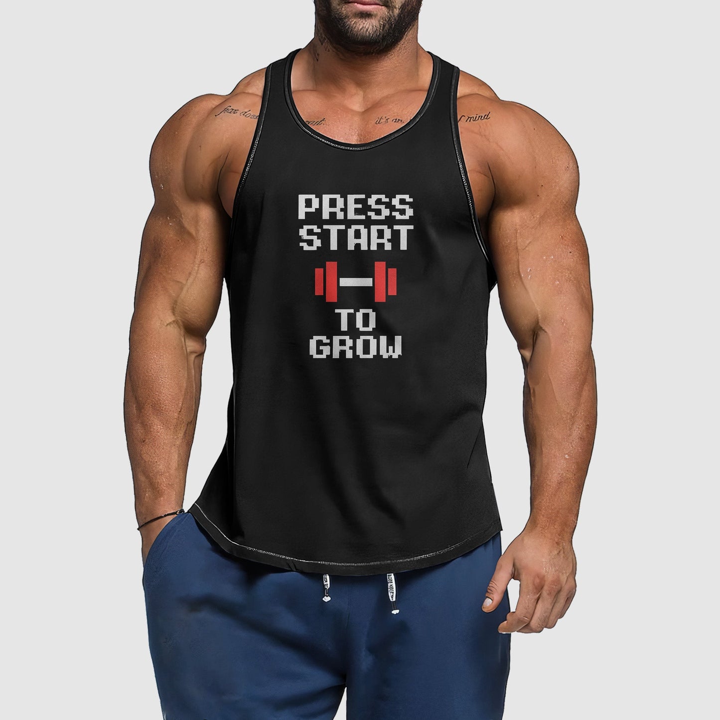 Ultimate Gym Tank Top for Men: Stay Cool and Comfy During Intense Workouts- TT02765