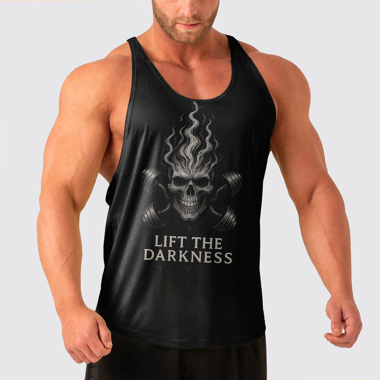 Skull Power Training Tank Top for Men- TT02810
