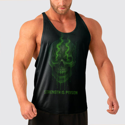 Skull Power Training Tank Top for Men- TT02816
