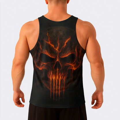 Skull Power Training Tank Top for Men- TT02819