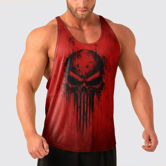 Skull Power Training Tank Top for Men- TT02996