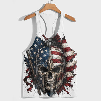 Skull 3D Racerback Tank Top- TT03001