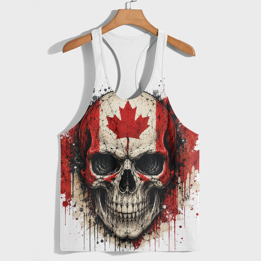 Skull 3D Racerback Tank Top- TT03024