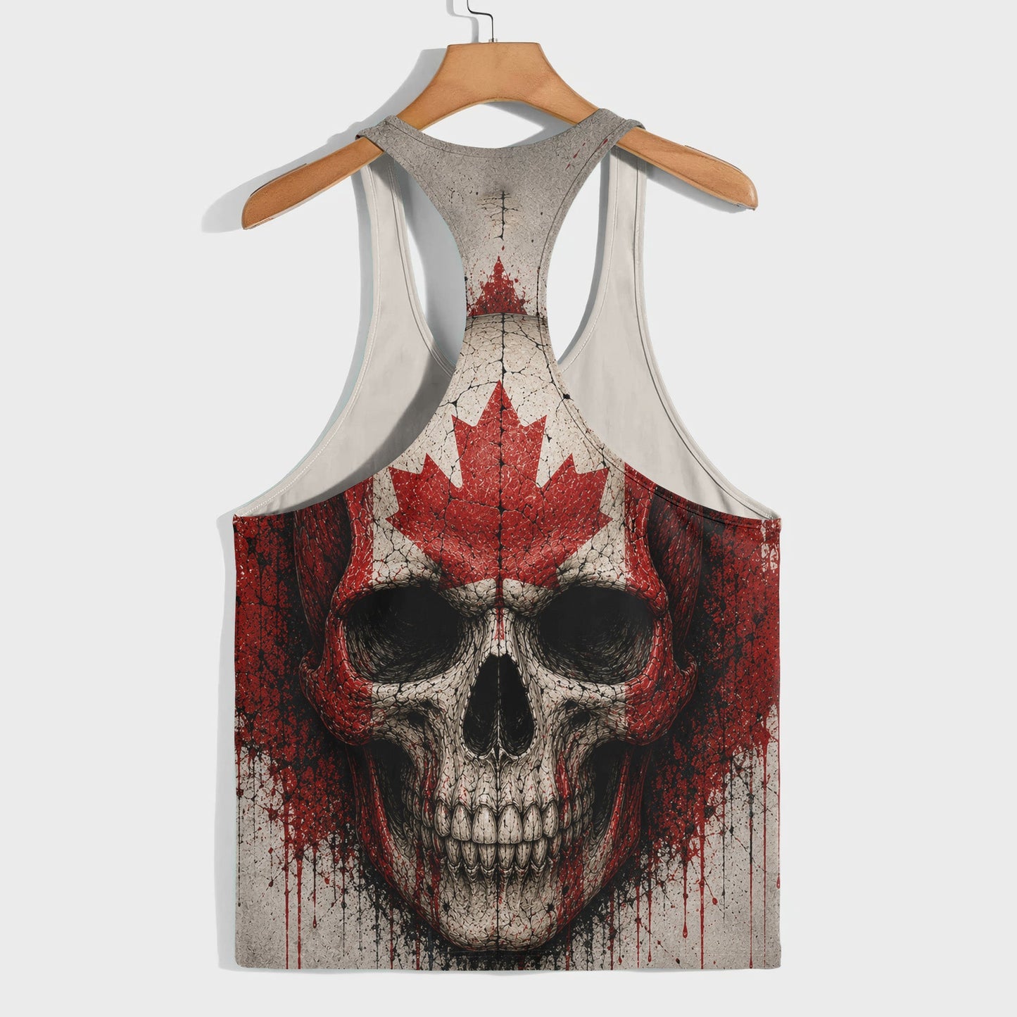 Skull 3D Racerback Tank Top- TT03025
