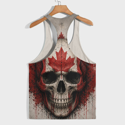 Skull 3D Racerback Tank Top- TT03025