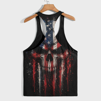 Skull 3D Racerback Tank Top- TT03059