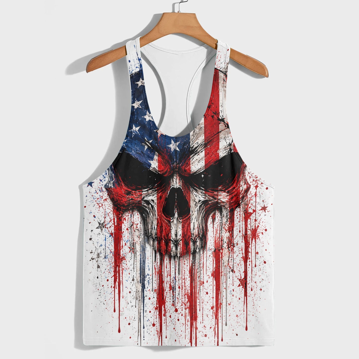 Skull 3D Racerback Tank Top- TT03060