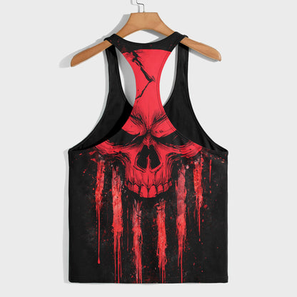 Skull 3D Racerback Tank Top- TT03061