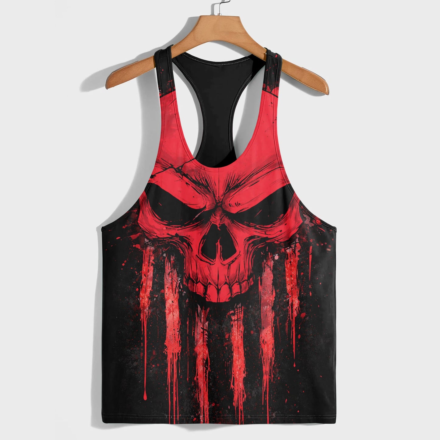 Skull 3D Racerback Tank Top- TT03061