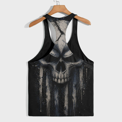 Skull 3D Racerback Tank Top- TT03062