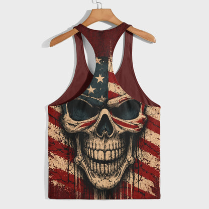 Skull 3D Racerback Tank Top- TT03111