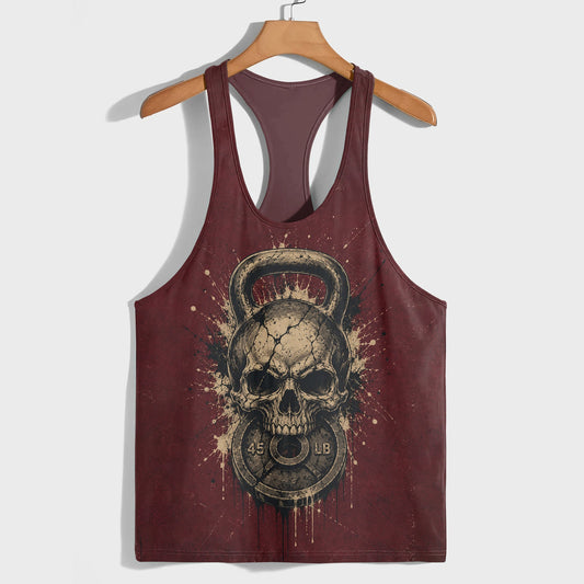 Skull 3D Racerback Tank Top- TT03132