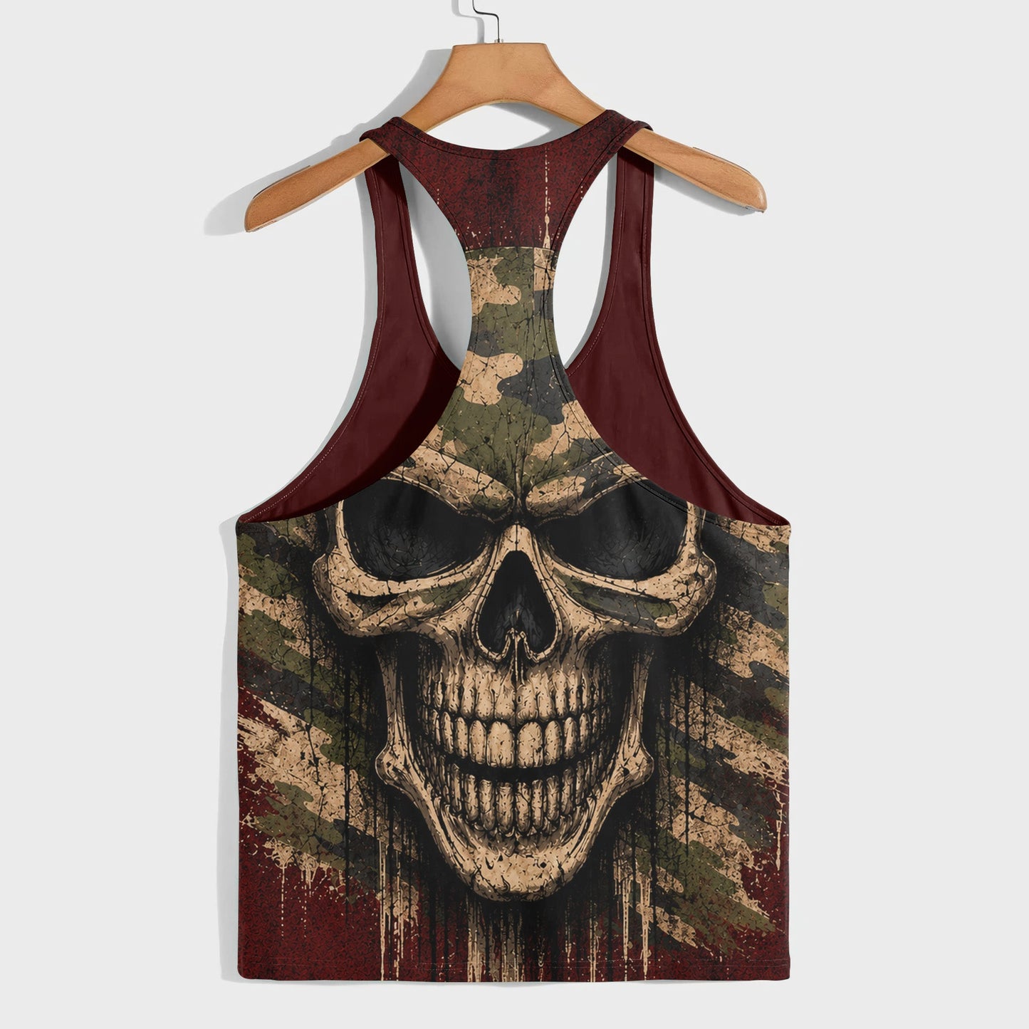Skull 3D Racerback Tank Top- TT03157