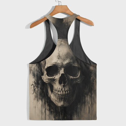 Skull 3D Racerback Tank Top- TT03182
