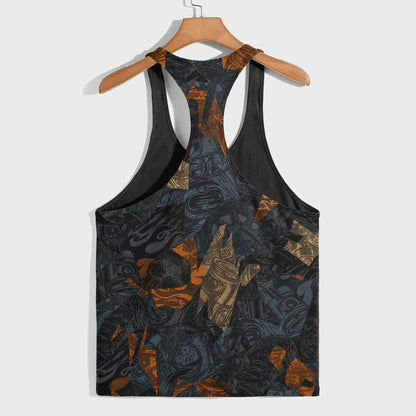 Camo Racerback Tank Top – Tactical Strength for Bodybuilders- TT03198