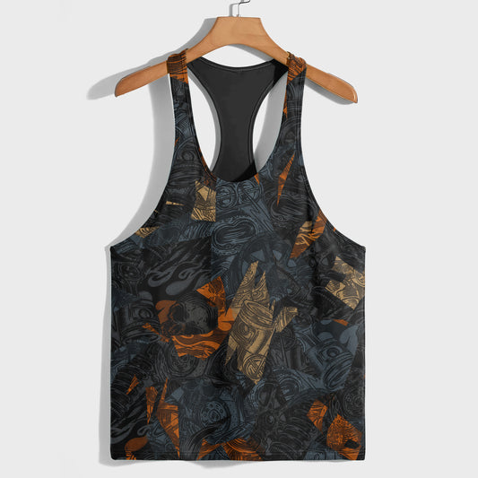 Camo Racerback Tank Top – Tactical Strength for Bodybuilders- TT03198