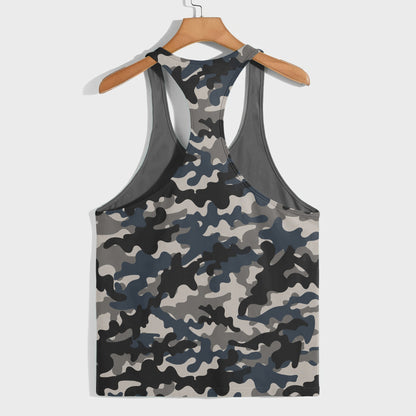 Camo Racerback Tank Top – Tactical Strength for Bodybuilders- TT03199