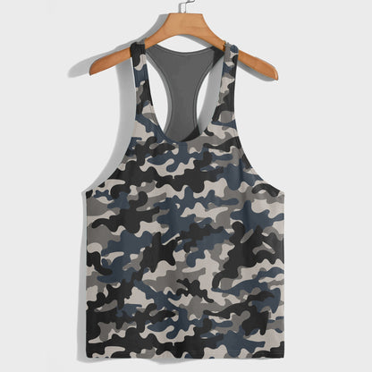 Camo Racerback Tank Top – Tactical Strength for Bodybuilders- TT03199