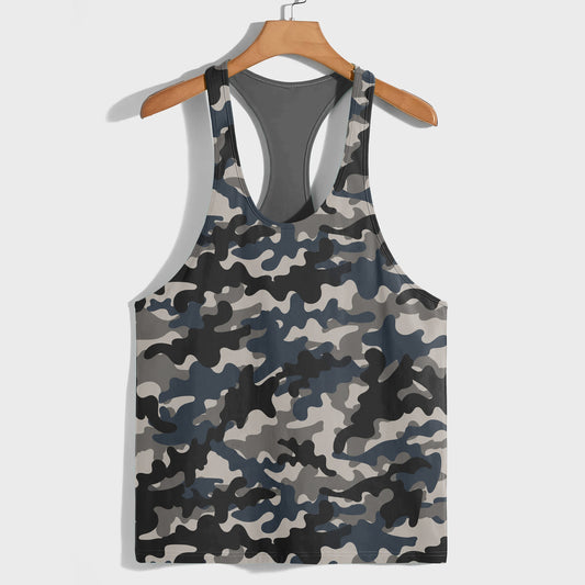 Camo Racerback Tank Top – Tactical Strength for Bodybuilders- TT03199