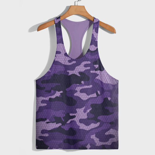 Camo Racerback Tank Top – Tactical Strength for Bodybuilders- TT03200