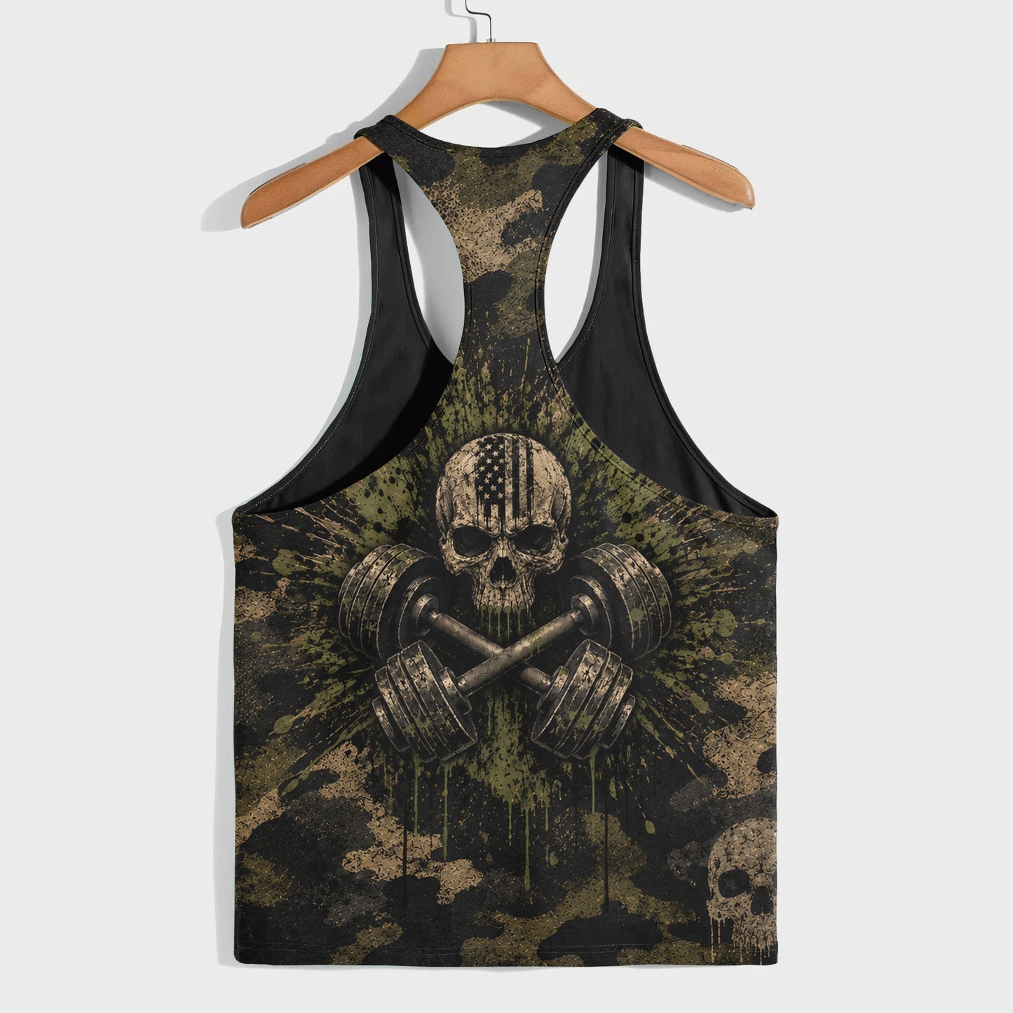 Camo Racerback Tank Top – Tactical Strength for Bodybuilders- TT03201