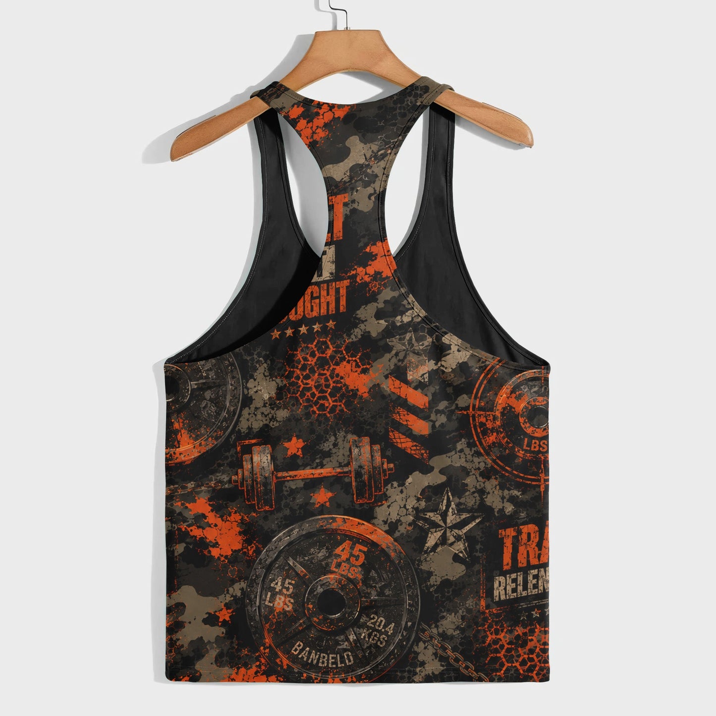 Camo Racerback Tank Top – Tactical Strength for Bodybuilders- TT03211